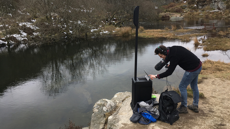 Recording at Dartmoor National Park with Kate & Mike Westbrook and the JBL EON ONE Pro