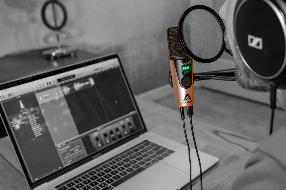 Apogee HypeMiC USB microphone with studio analogue compression now