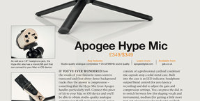 iCreate magazine call the Apogee HypeMic 