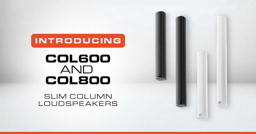 JBL Professional Debuts New COL Series Slim Column Loudspeakers