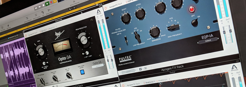 Apogee FX Rack Native plugins now available free to Ensemble, Element, Duet, Quartet and Symphony Mk II customers for a limited time